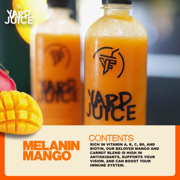 Melanin mango yard juice