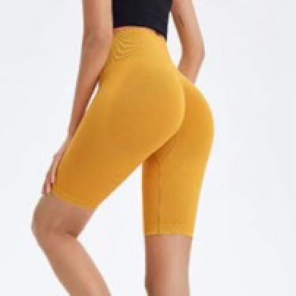 Mustard Just Peachy Biker Shorts