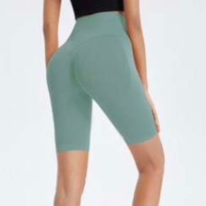 Sage Green Just Peachy Biker Shorts