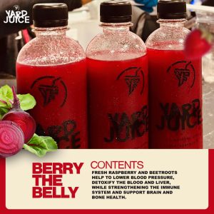 Berry the belly yard juice