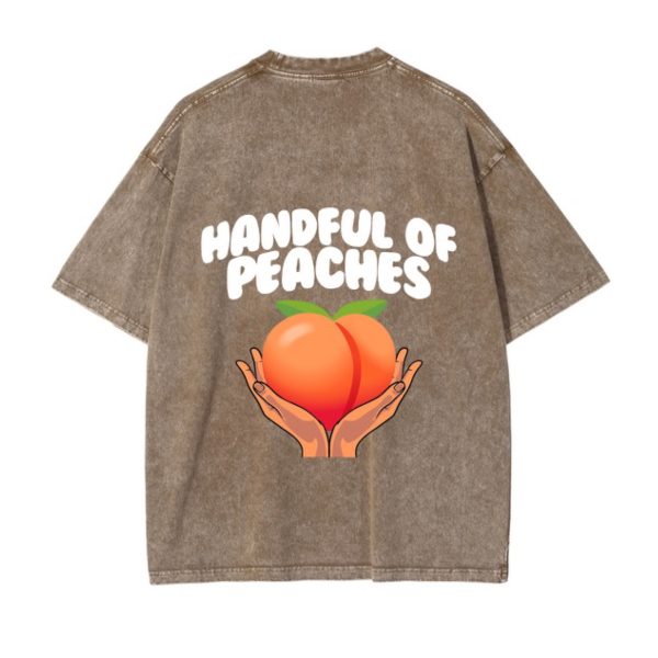 Brown Handful Of Peaches 🍑 Oversized T-Shirts